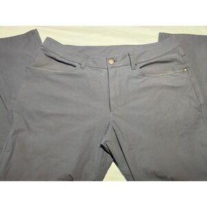 Lululemon Commission Pants Slim Mens Grey Technical Five Pocket Trousers Size 33